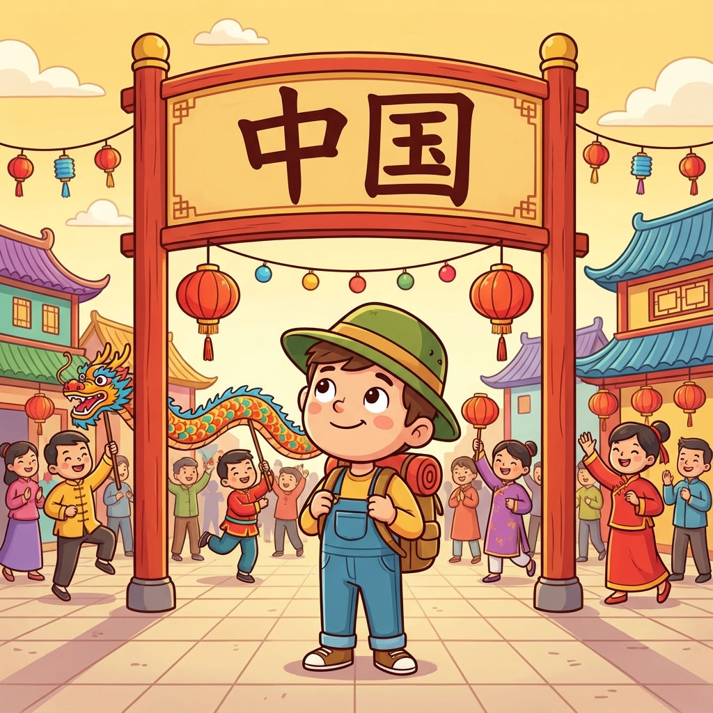 Мнемоника: как запомнить иероглиф 中国 (Zhōngguó) — китай