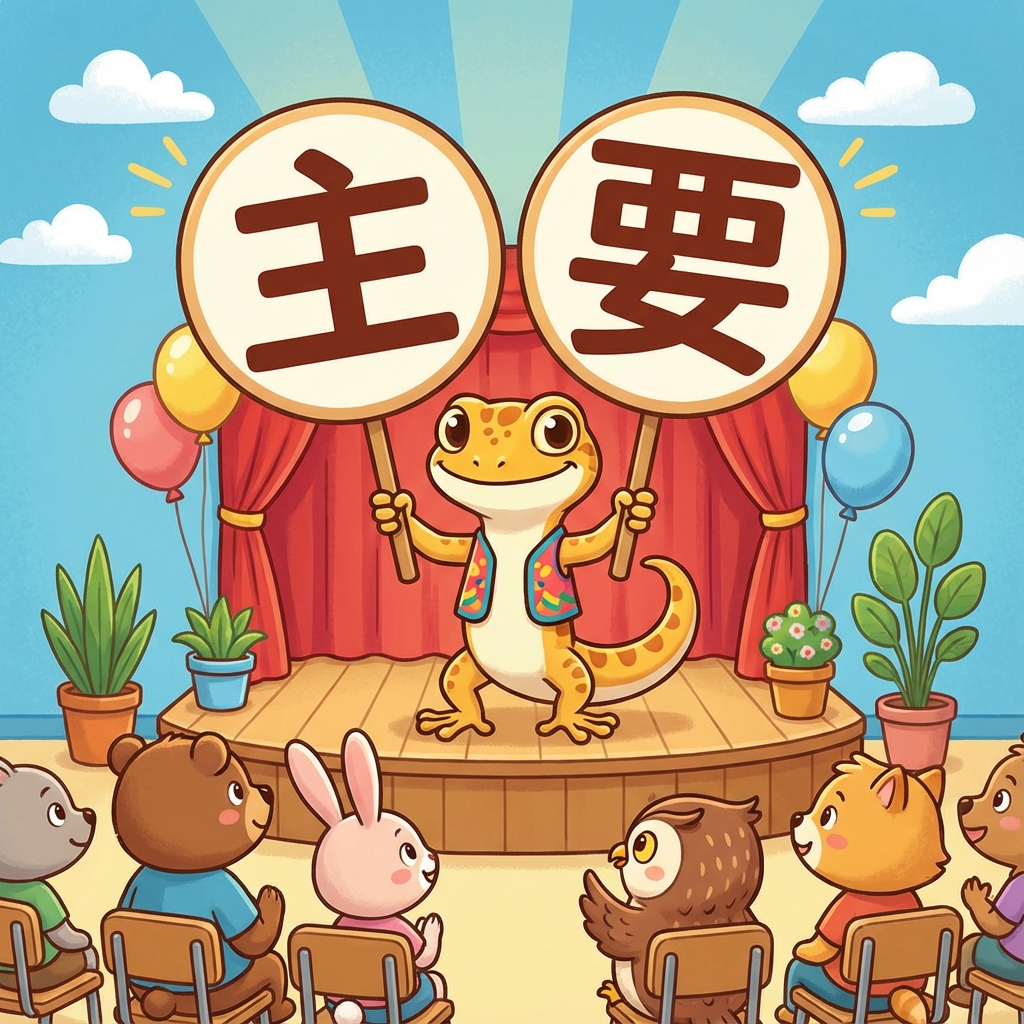Мнемоника: как запомнить иероглиф 主要 (zhǔyào) — основной