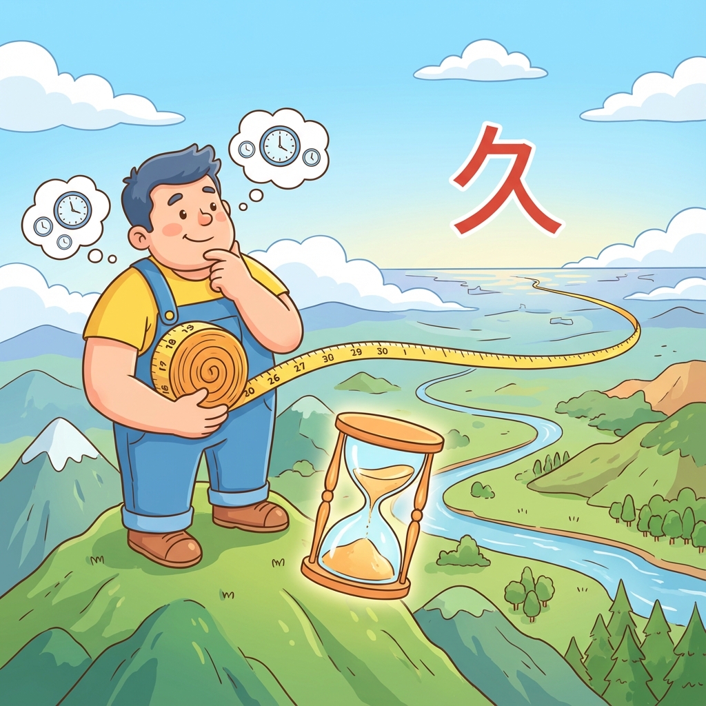 Мнемоника: как запомнить иероглиф 久 (jiǔ) — долго