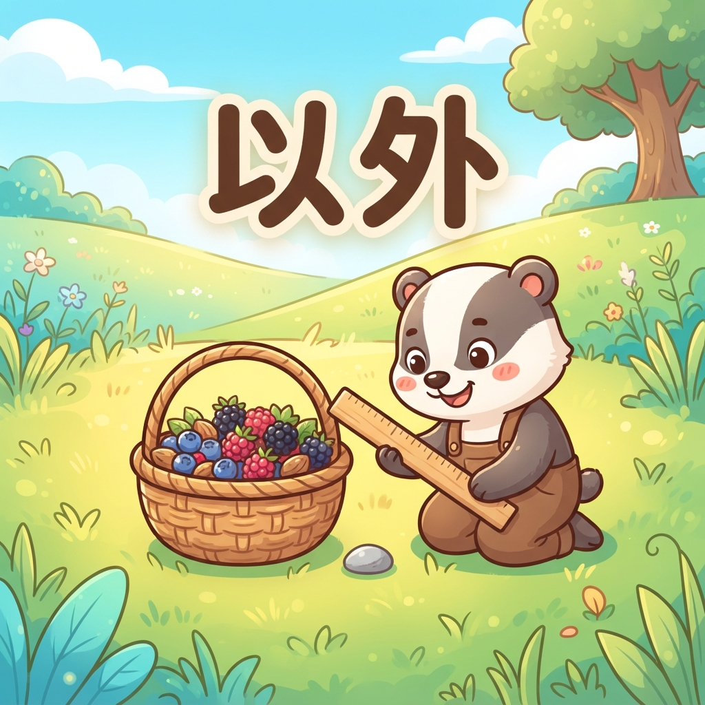 Мнемоника: как запомнить слово 以外 (yǐ wài) — кроме, за исключением