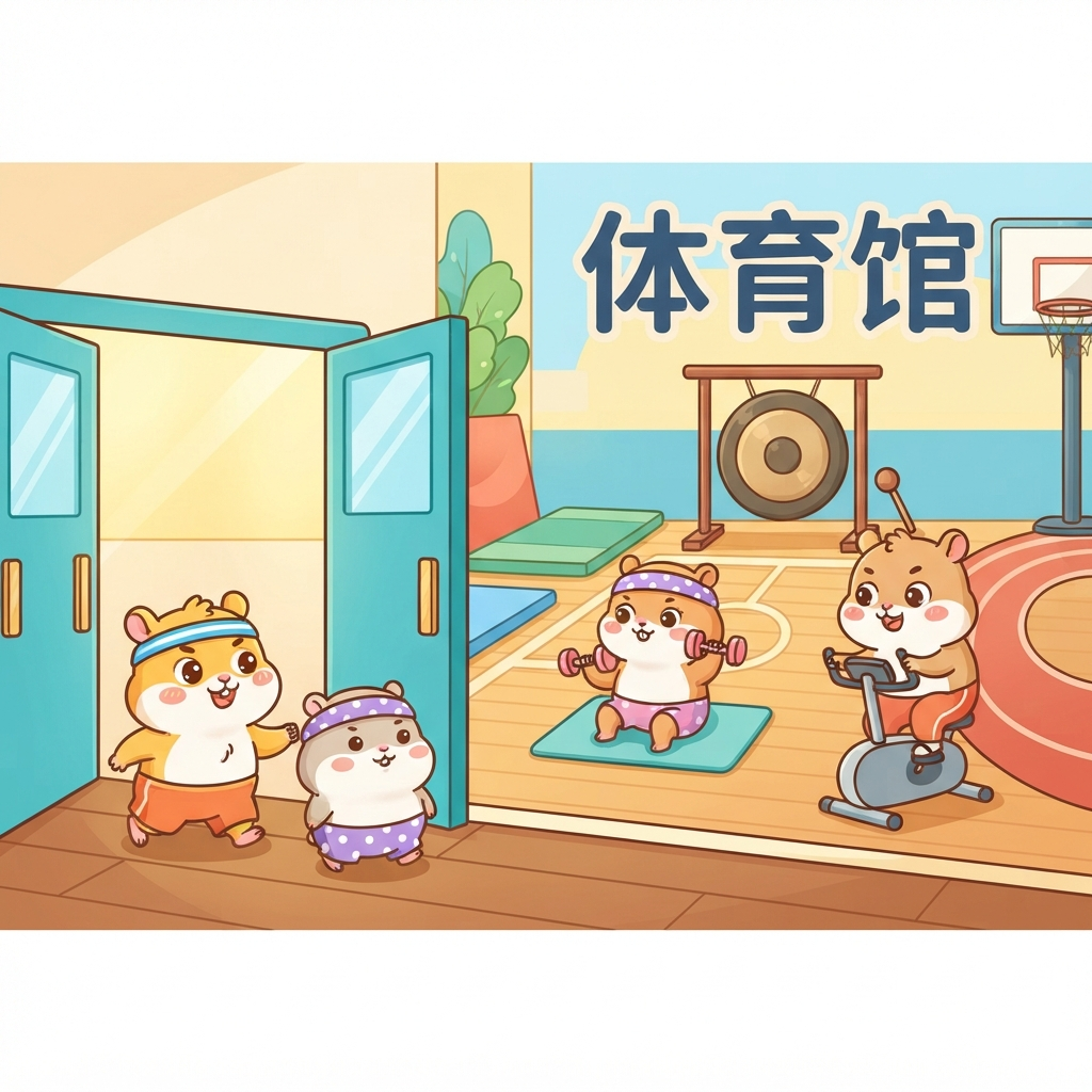 Мнемоника: как запомнить слово 体育馆 (tǐ yù guǎn) — спортивный зал