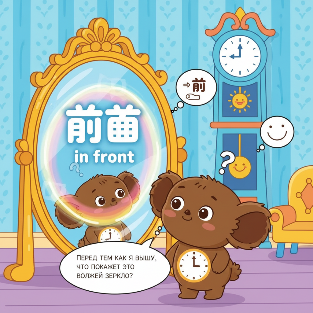 Mnemonic for 前 (qián) — front