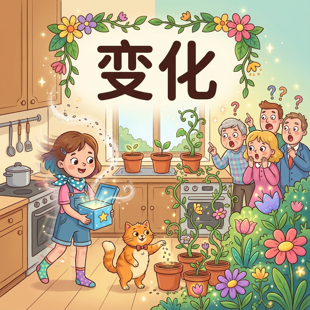 Мнемоника: как запомнить иероглиф 变化 (biànhuà) — перемена, изменение