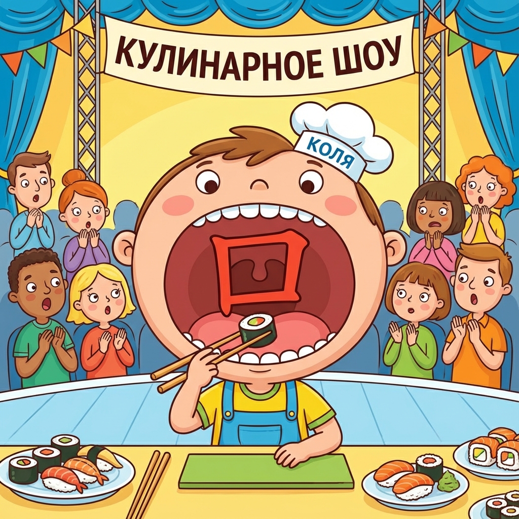 Мнемоника для ключа 口: Рот