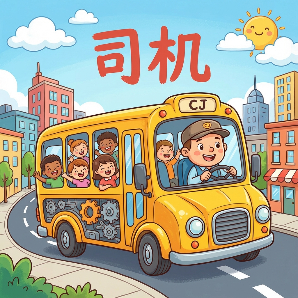 Mnemonic for 司机 (sījī) — driver