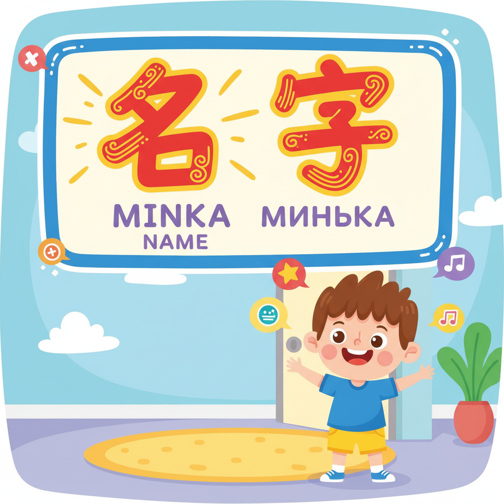 Mnemonic for 名 (míng) — name; measure word for people (formal)