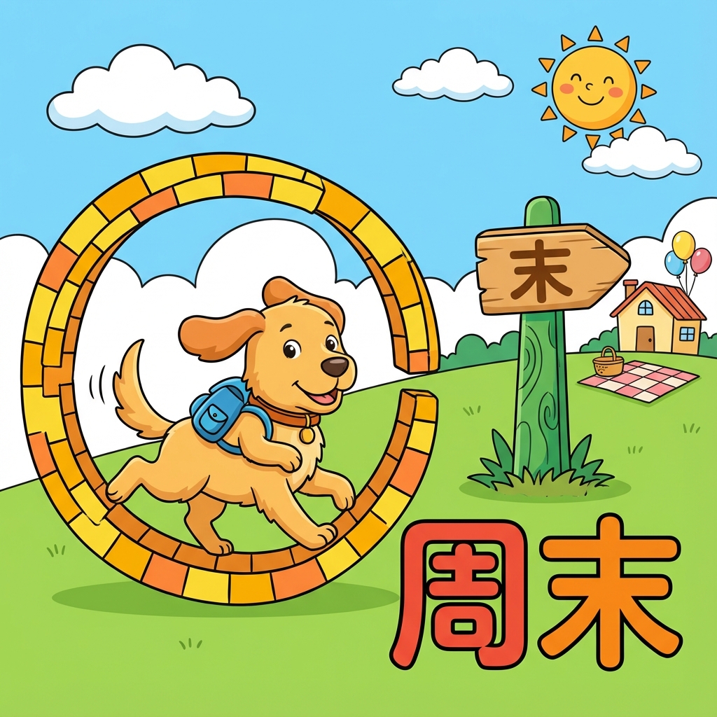 Мнемоника: как запомнить иероглиф 周末 (zhōumò) — выходные