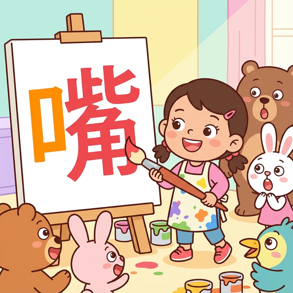 Мнемоника: как запомнить иероглиф 嘴 (zuǐ) — рот