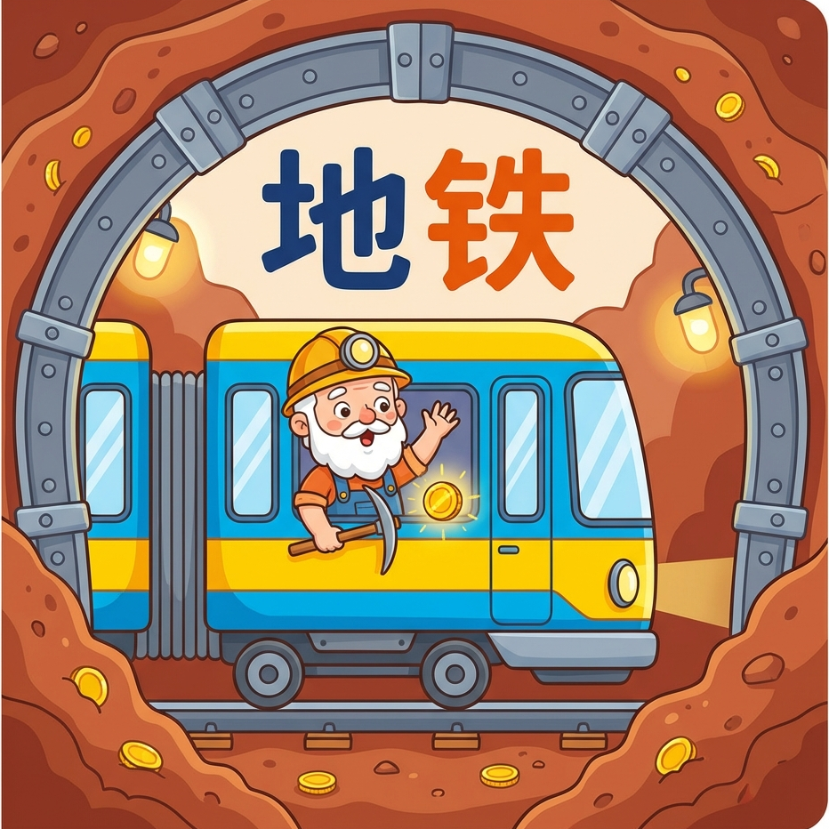Mnemonic for 地铁 (dìtiě) — subway, metro