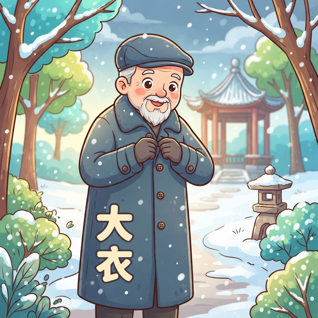 Мнемоника: как запомнить слово 大衣 (dà yī) — пальто