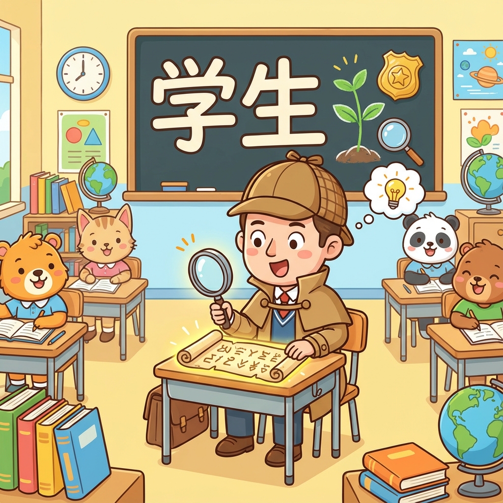Мнемоника: как запомнить иероглиф 学生 (xuésheng) — студент, ученик
