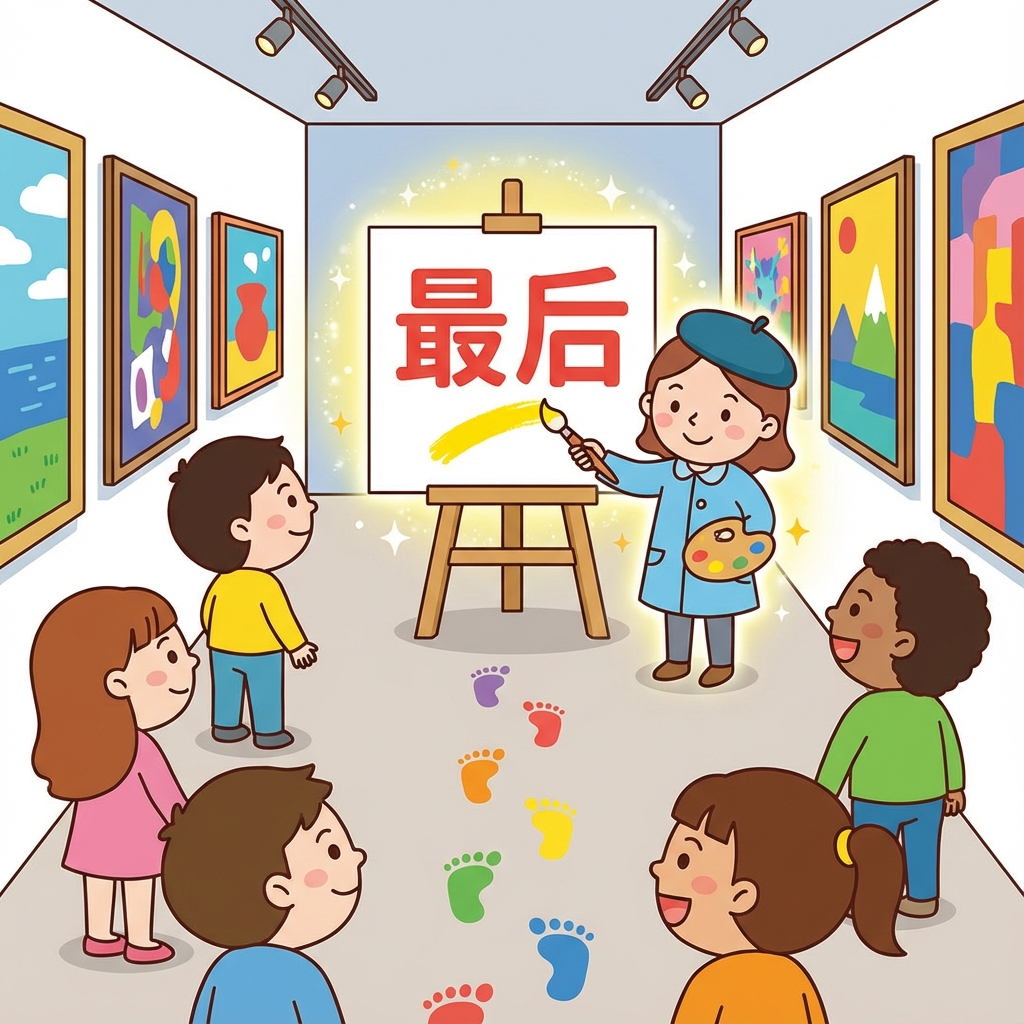 Мнемоника: как запомнить иероглиф 最后 (zuìhòu) — последний, в конце