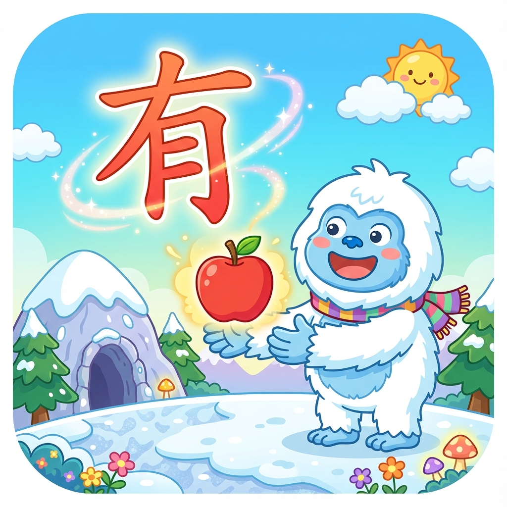 Мнемоника: как запомнить иероглиф 有 (yǒu) — иметь, обладать