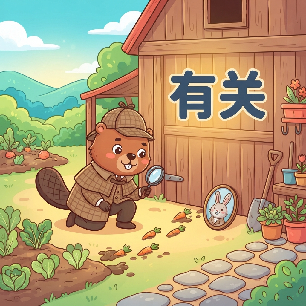 Мнемоника: как запомнить слово 有关 (yǒu guān) — связанный, касающийся