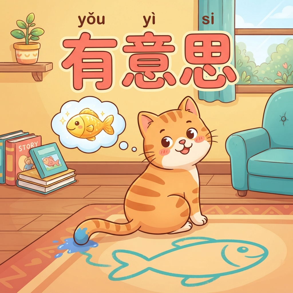 Мнемоника: как запомнить слово 有意思 (yǒu yì si) — интересный