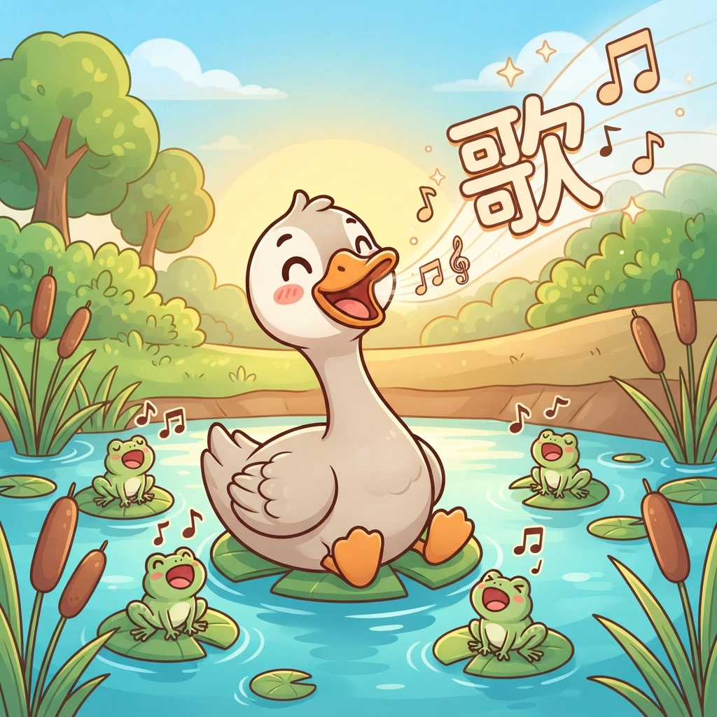 Mnemonic for 歌 (gē) — song