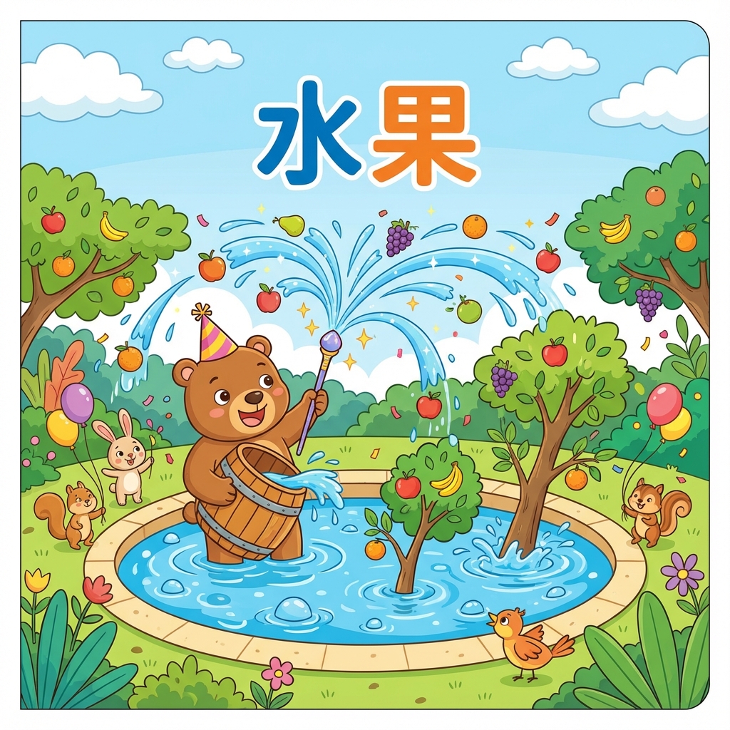 Мнемоника: как запомнить иероглиф 水果 (shuǐguǒ) — фрукт