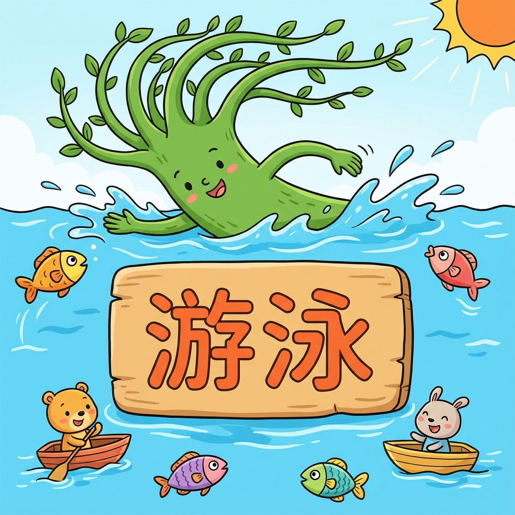 Мнемоника: как запомнить иероглиф 游泳 (yóuyǒng) — плавать