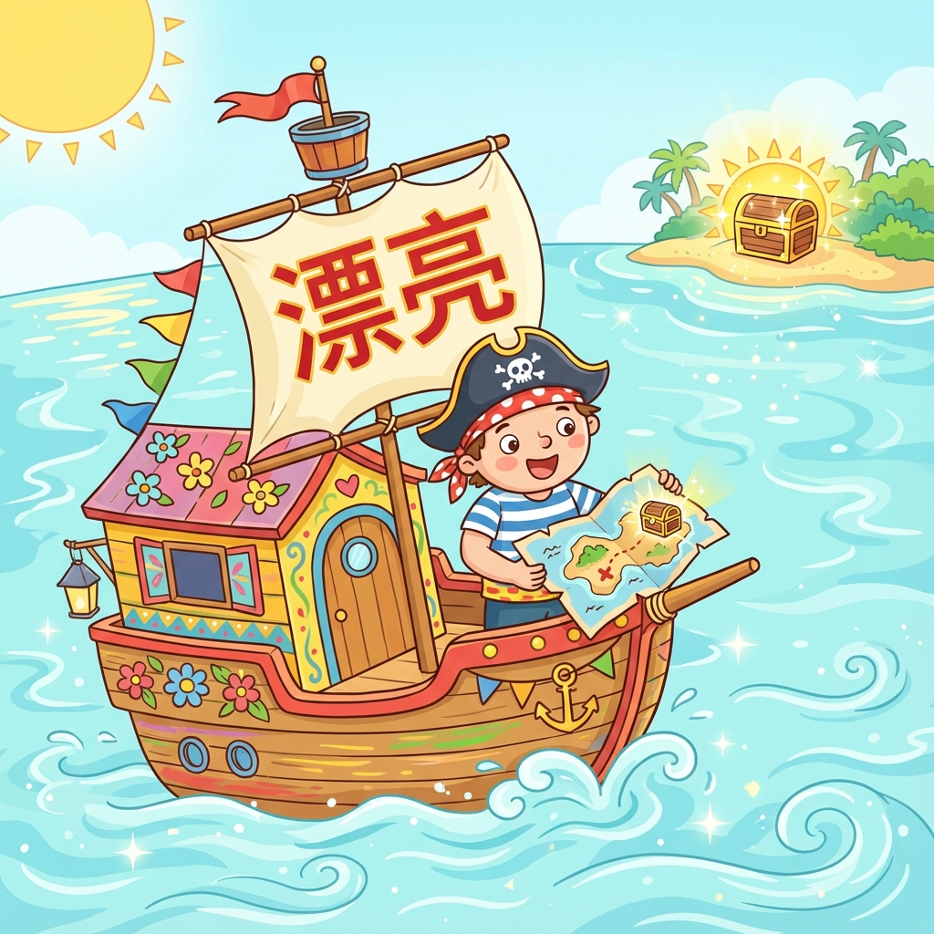 Мнемоника: как запомнить иероглиф 漂亮 (piàoliang) — красивый, прекрасный