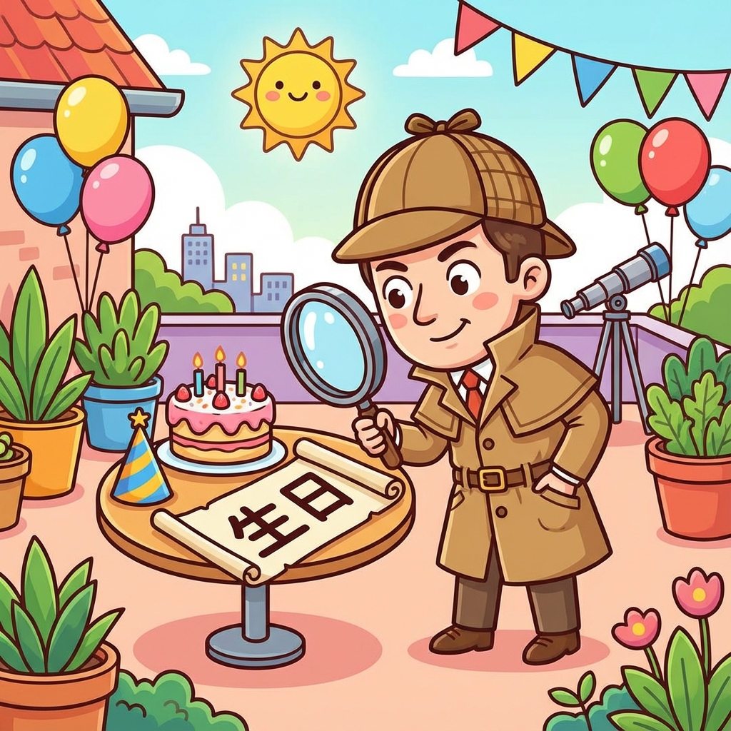 Мнемоника: как запомнить иероглиф 生日 (shēng rì) — день рождения