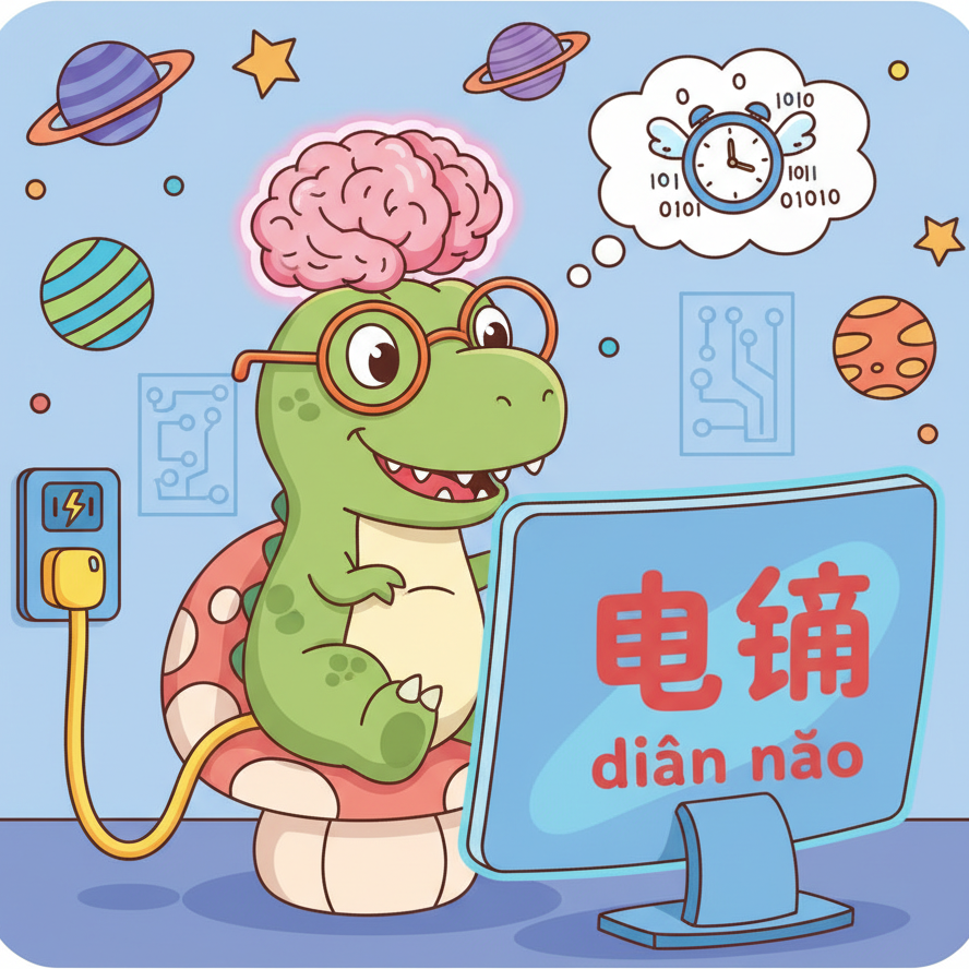 Mnemonic for 电 (diàn) — electricity