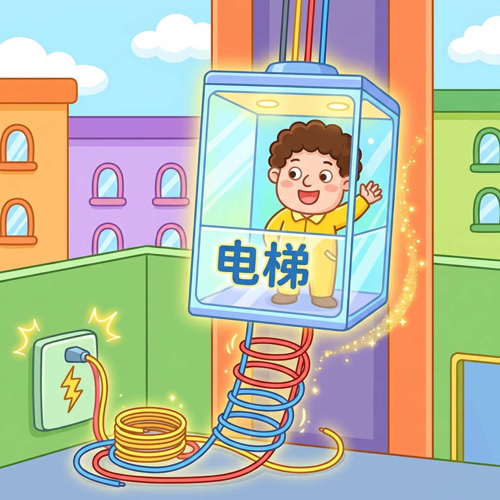 Mnemonic for 电梯 (diàntī) — elevator