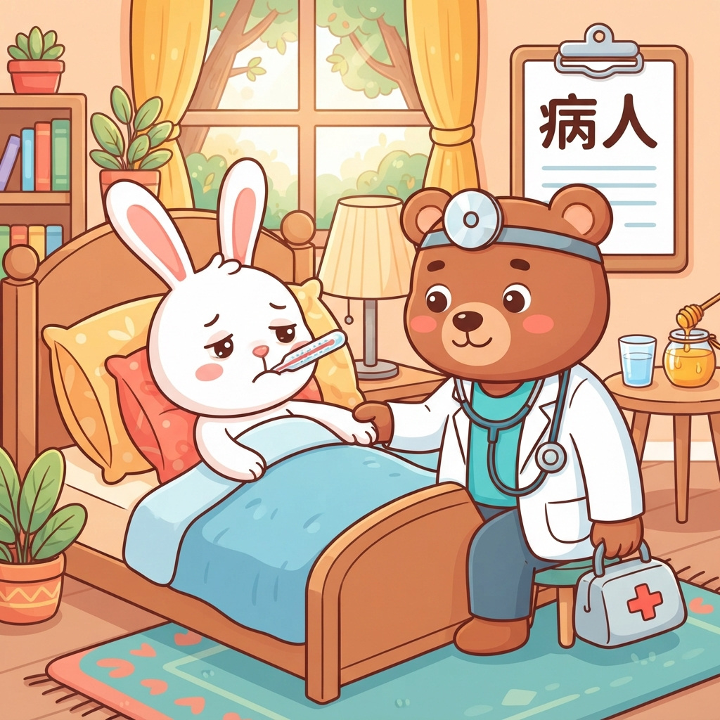 Мнемоника: как запомнить слово 病人 (bìng rén) — пациент