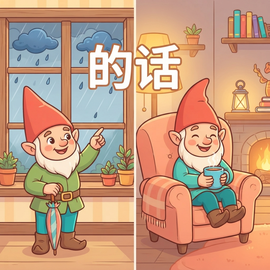 Мнемоника: как запомнить слово 的话 (de huà) — если