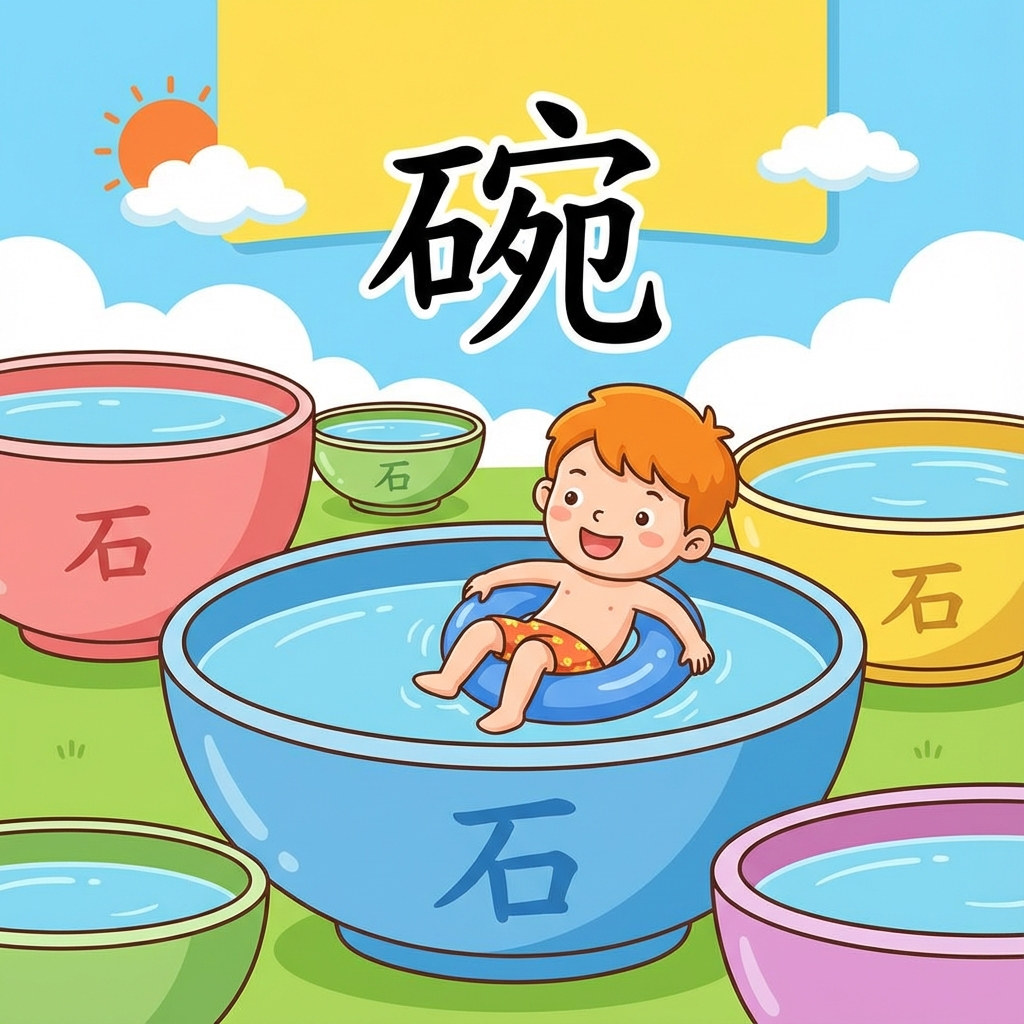 Мнемоника: как запомнить иероглиф 碗 (wǎn) — пиала, чашка