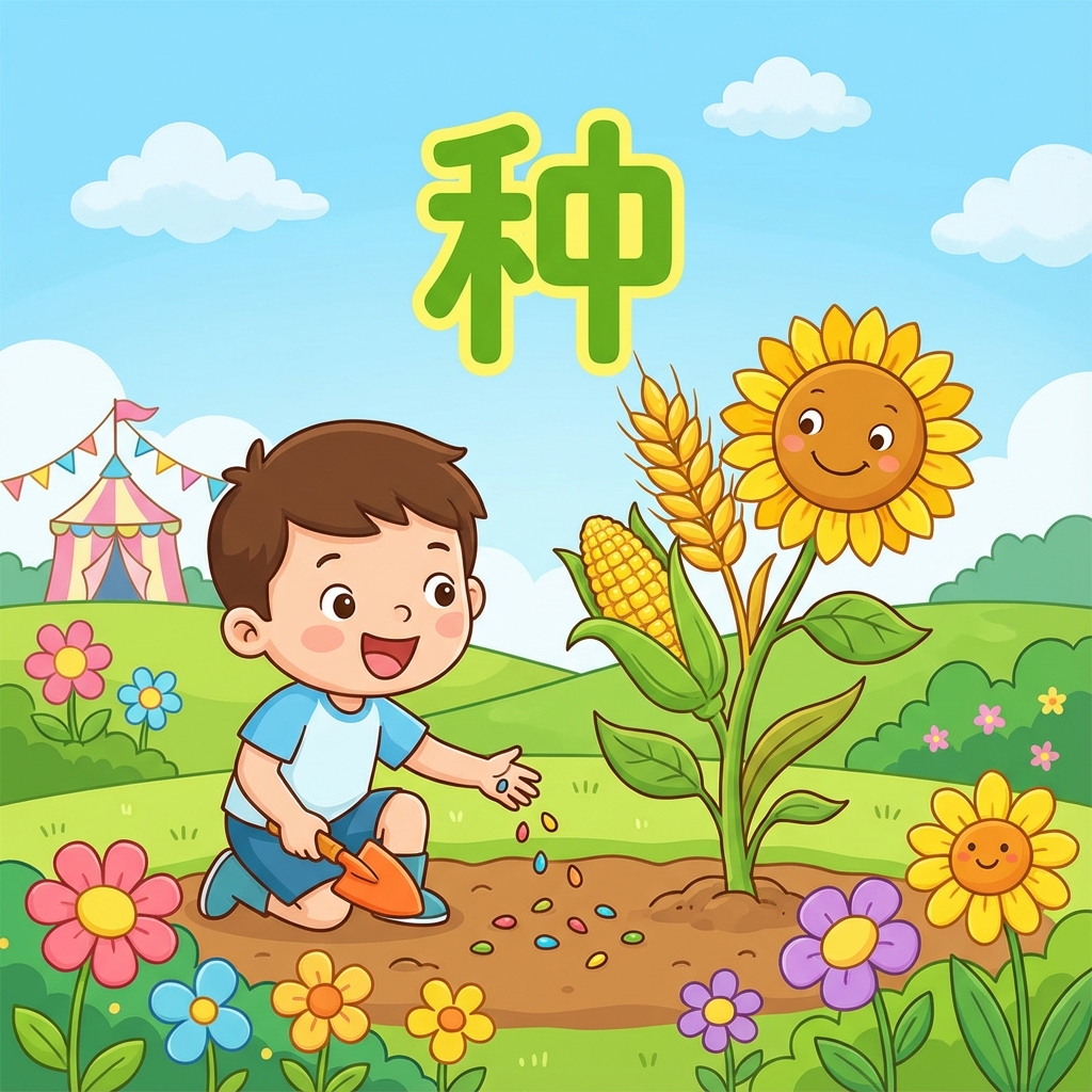 Мнемоника: как запомнить иероглиф 种 (zhǒng) — вид, сорт