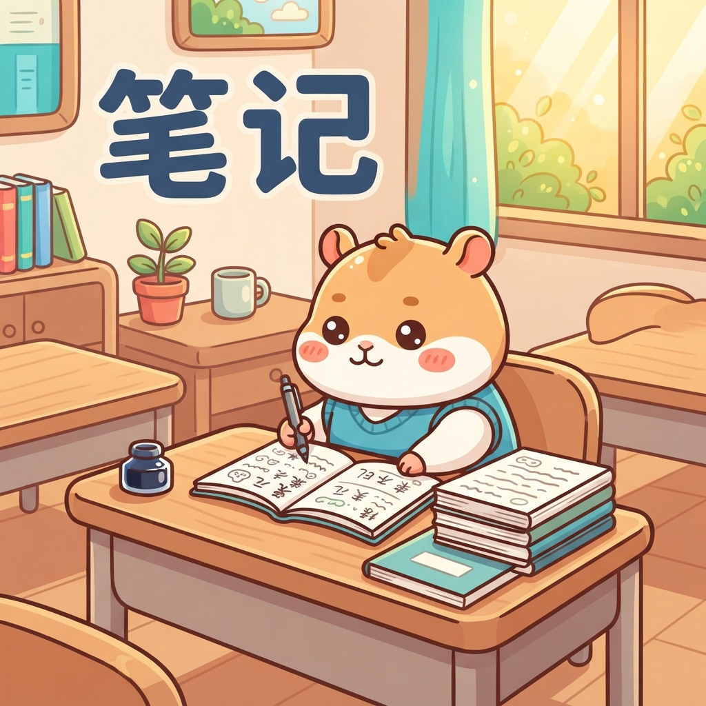 Mnemonic for 笔记 (bǐ jì) — notes