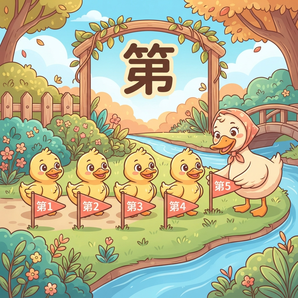 Mnemonic for 第 (dì) — ordinal number prefix