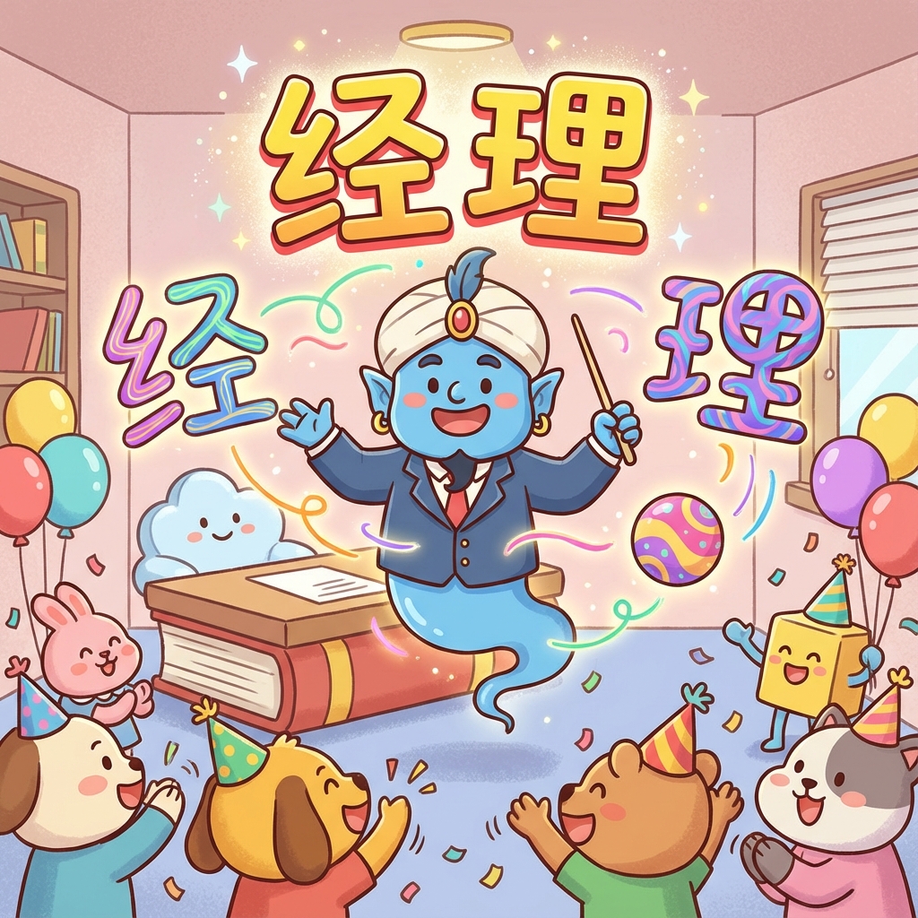 Мнемоника: как запомнить иероглиф 经理 (jīnglǐ) — менеджер