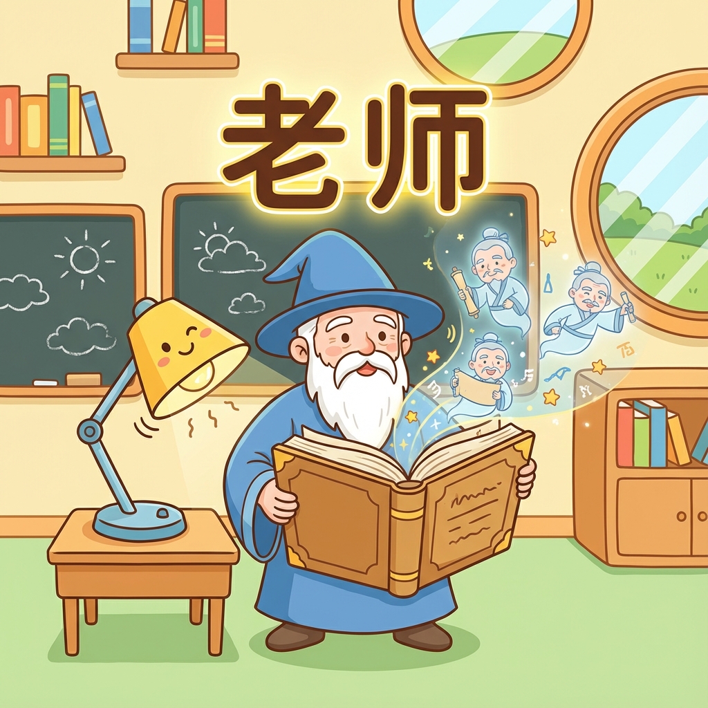 Мнемоника: как запомнить иероглиф 老师 (lǎoshī) — учитель
