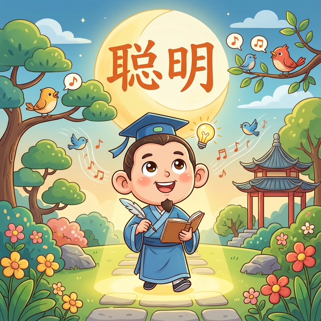 Мнемоника: как запомнить иероглиф 聪明 (cōngming) — умный