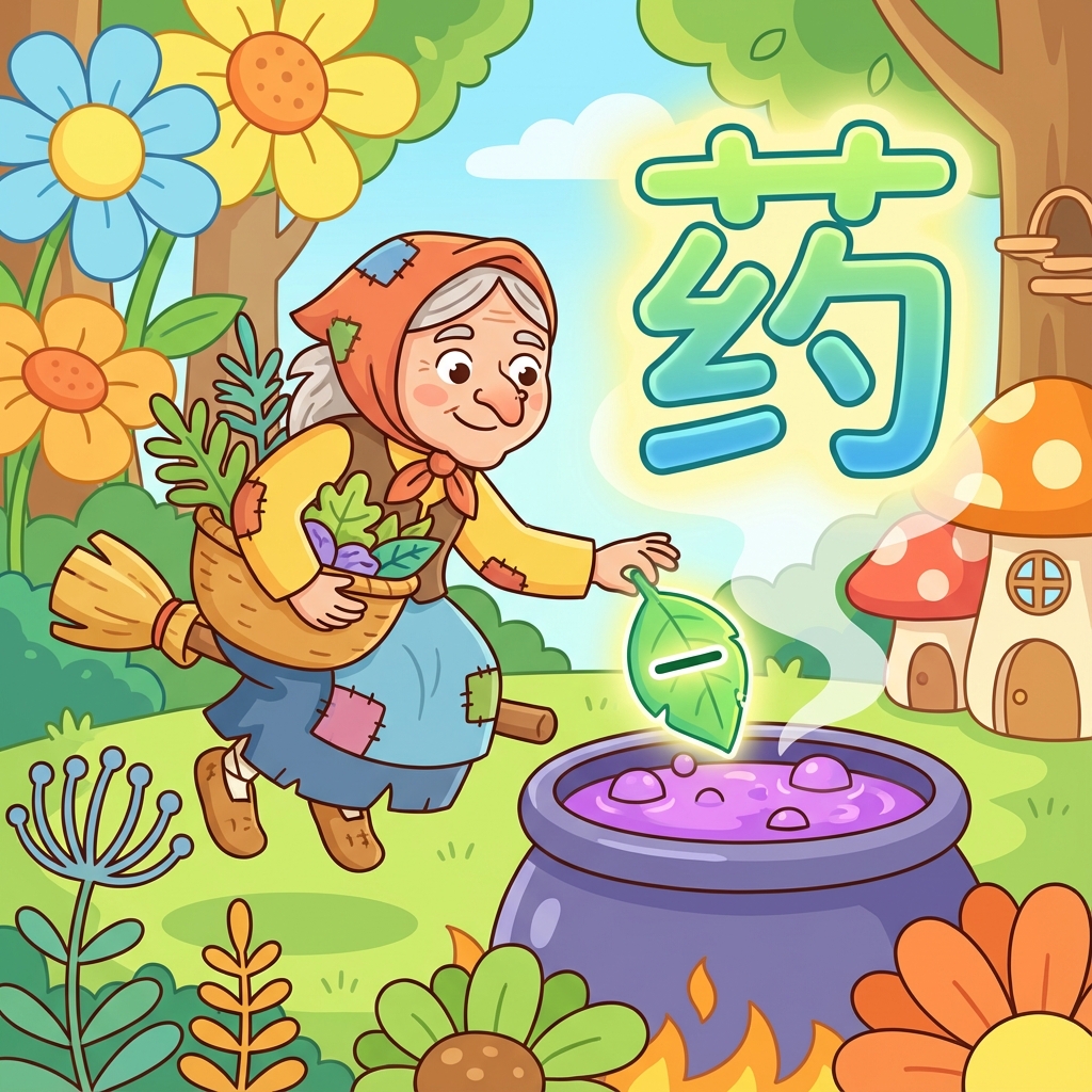 Мнемоника: как запомнить иероглиф 药 (yào) — лекарство, препарат