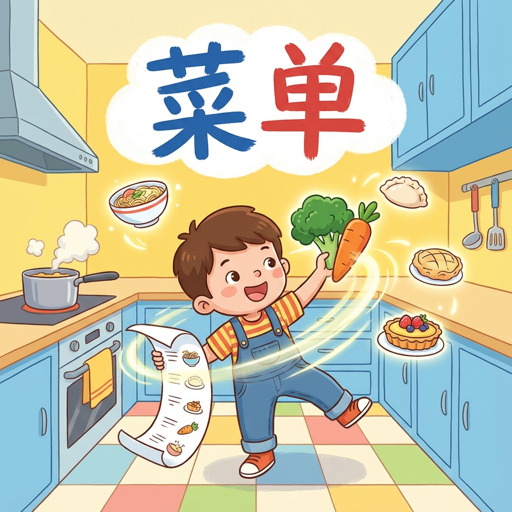 Мнемоника: как запомнить слово 菜单 (càidān) — меню