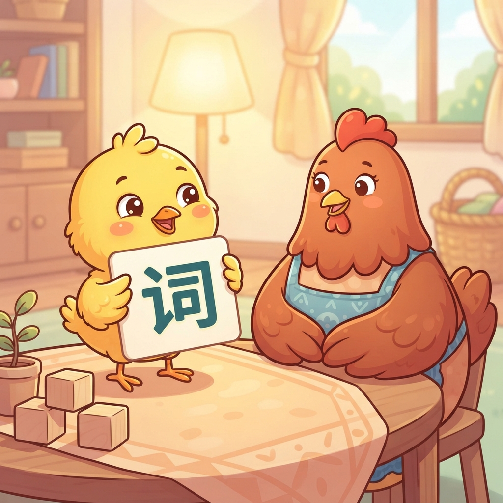 Mnemonic for 词 (cí) — word