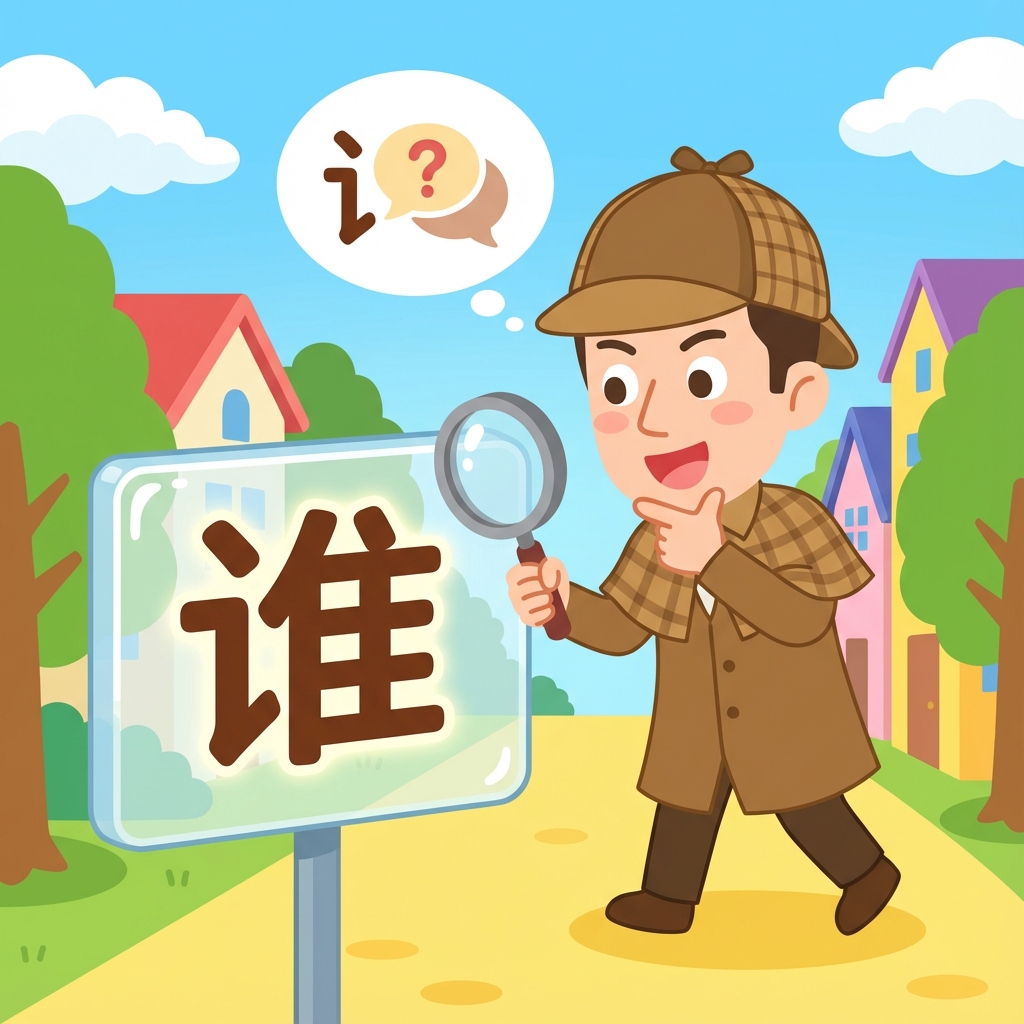 Мнемоника: как запомнить иероглиф 谁 (shéi) — кто?