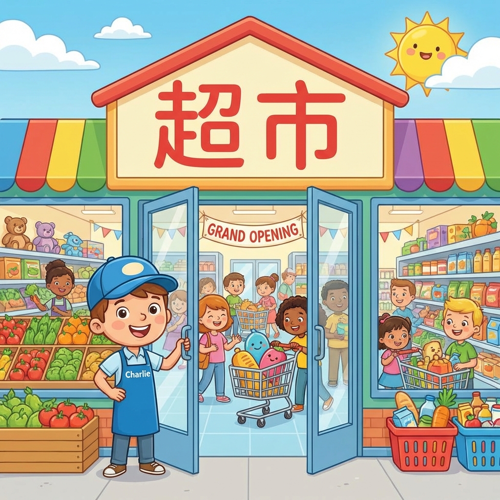 Mnemonic for 超市 (chāoshì) — supermarket