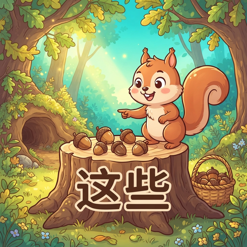 Mnemonic for 这些 (zhè xiē) — these