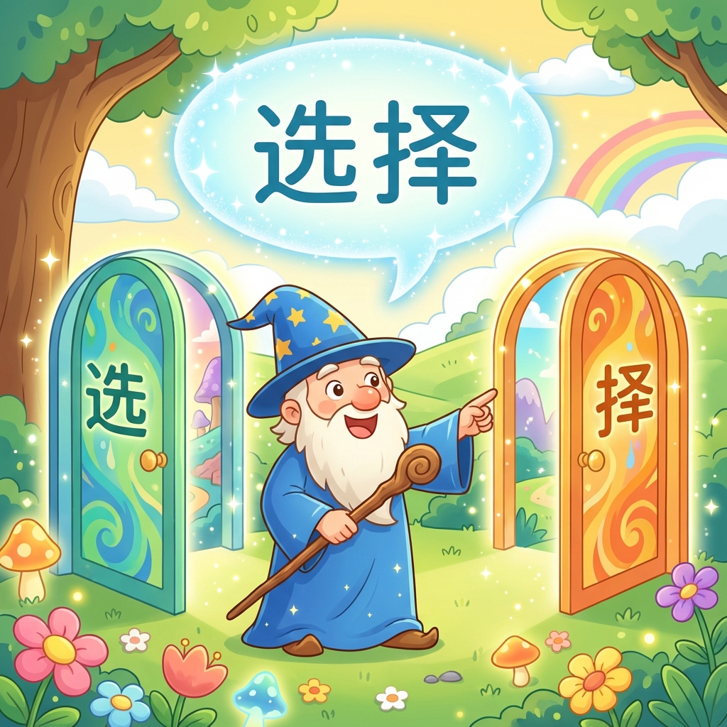 Мнемоника: как запомнить иероглиф 选择 (xuǎnzé) — выбирать