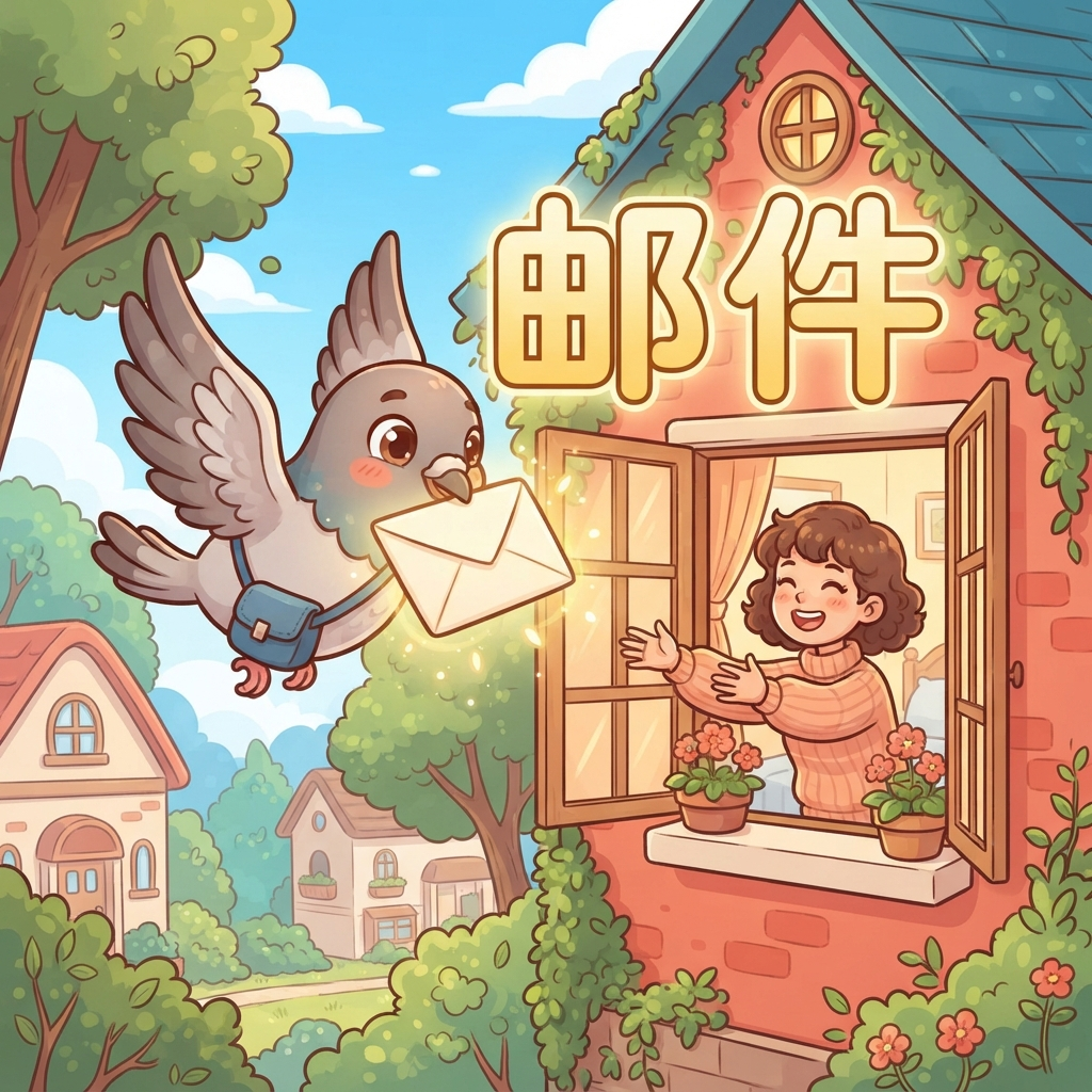 Мнемоника: как запомнить слово 邮件 (yóu jiàn) — почта, письмо