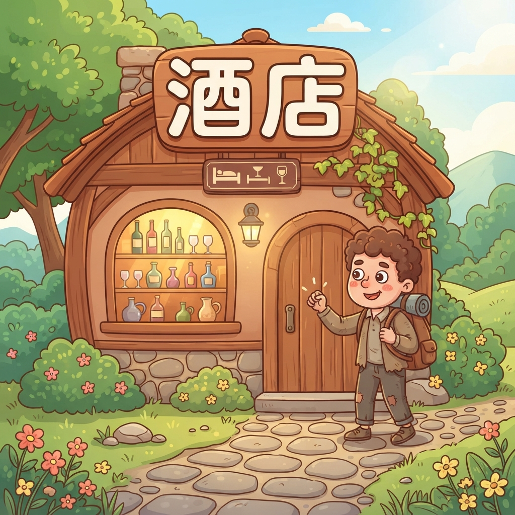 Мнемоника: как запомнить слово 酒店 (jiǔdiàn) — отель