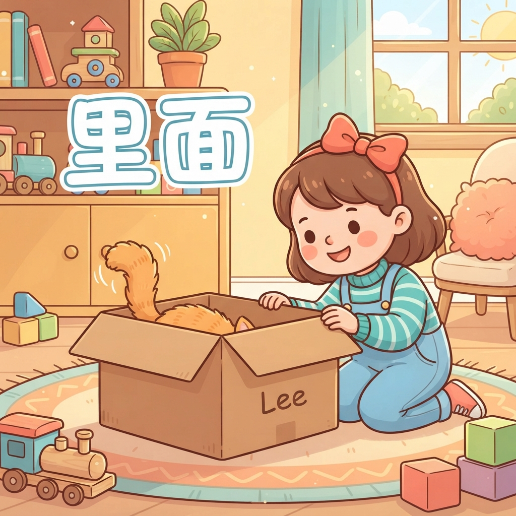 Мнемоника: как запомнить слово 里面 (lǐ miàn) — внутри